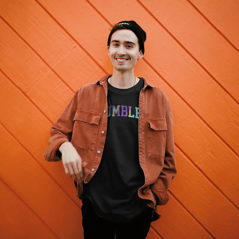 Kaos Distro HUMBLE REFLEKTIF RAINBOW HUMBEL Tshirt Distro Unisex Pria Wanita Cotton Combed 24s DTF Nyaman Keren Gratis Ganci & Sticker [TERSEDIA UKURAN BIG SIZE] 4