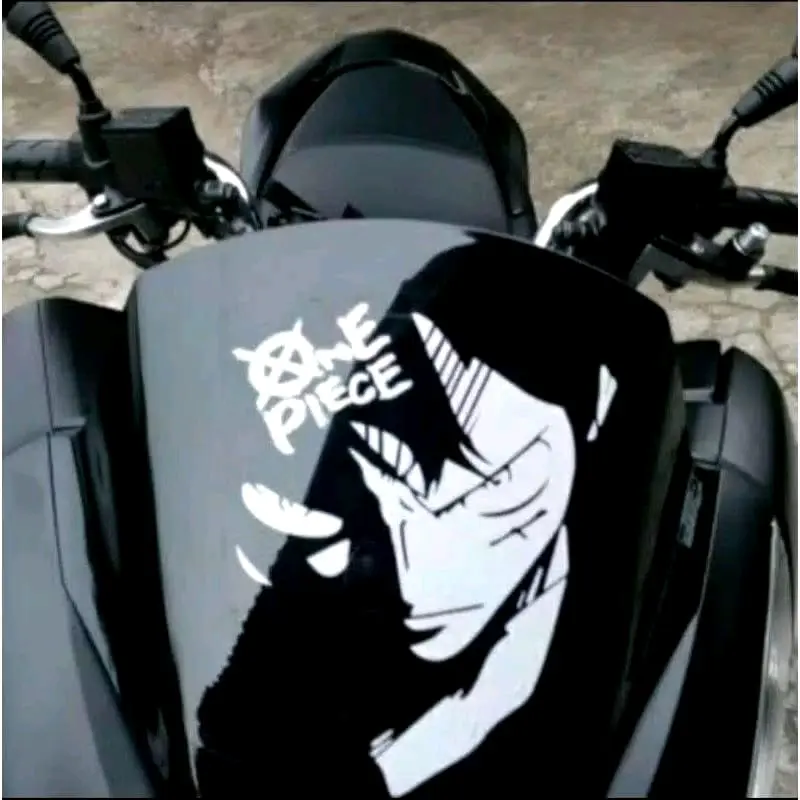 stiker visor motor one Piece stiker motor reflektif stiker N-Max PCX lexy