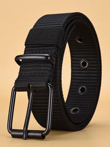 Cinturón de Moda Callejera para Hombre, Cinturón Táctico Minimalista y Moderno, Cinturón Casual para Jeans y Pantalones, Cinturón Versátil y de Moda