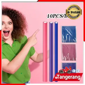 New 10pcs Roll Sosis Rambut / Rotto Keriting Rambut / Alat Keriting Curly