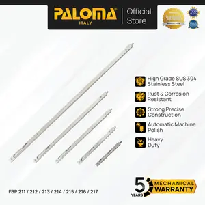 PALOMA Flush Bolt Grendel Gerendel Tanam Slot Pintu Door Jendela Window Stainess Steel SUS 304 SUS304 Satin Silver Grey Abu FBP 211 FBP 212 FBP 213 FBP 214 FBP 215 FBP 216 FBP 217