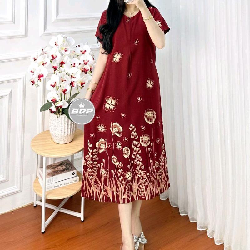 VILOKASTORE DATSER RAYON ADEM BUSUI FRIENLY ld 110 resleting depan Pendek Motif Wanita 4