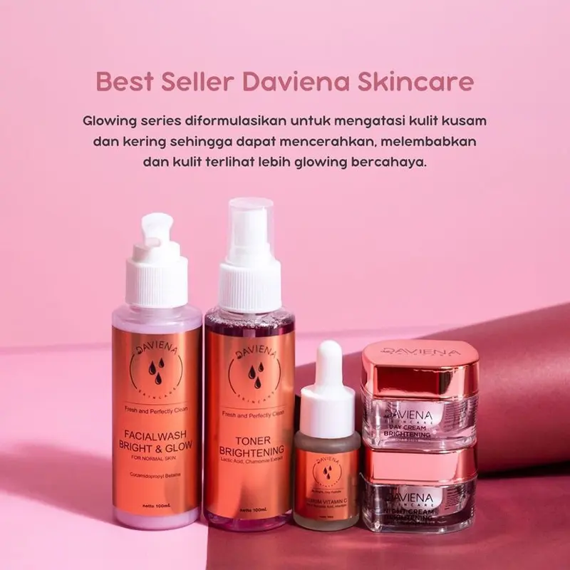 Daviena Pusat - Paket Glowing Series Daviena Skincare | 5 Item