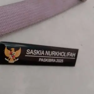 Name Tag Nama Dada papan nama resin Akrilik  Peniti Magnet Satuan SISWA Dokter Guru ASN Pegawai