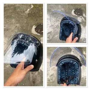 Helm Slimhead Kustom Busa Pasley/Slayer Bandana Free Kaca Venom skena kandirimu