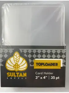 Sultan Supply Toploader Card Holder 35pt With Extra Film Cover