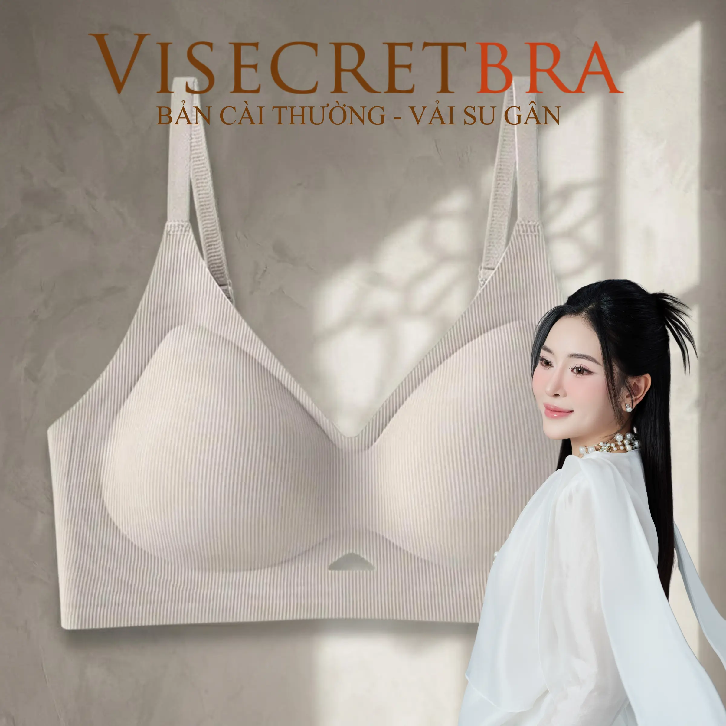 KOL x MÚT 1.4cm và 3cm x BẢN CÀI THƯỜNG x Áo Lót Su Nữ Nâng Vòng 1 Không Gọng Áo Bra Chất Su Mỏng Không Gọng Có Mút Đệm Tròn Gom Quả Chống Xệ Hạn Chế Ngấn Mỡ Lưng -- VN241050