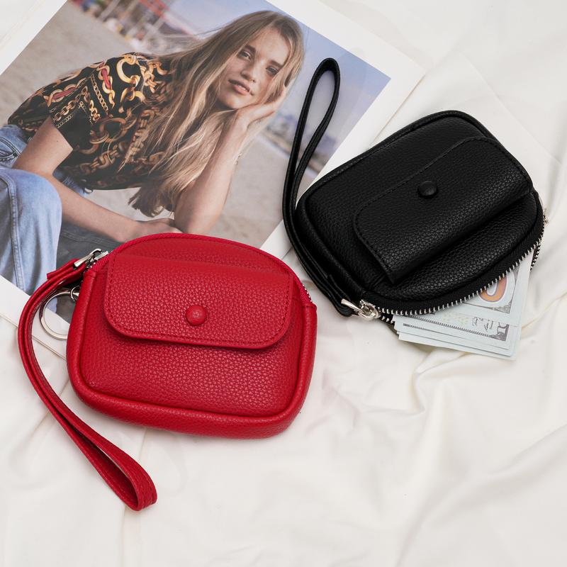  Ví Nữ Ngắn Phong Cách Hàn Quốc Thiết Kế Họa Tiết Ví Nhiều Ngăn Nhiều Màu Thích Hợp Treo 