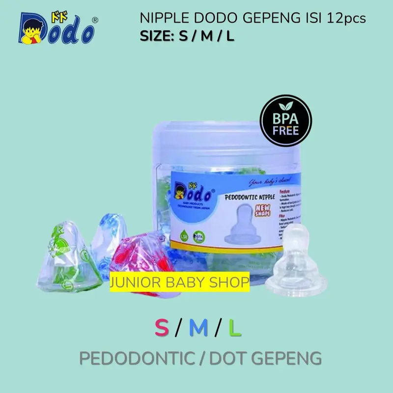 Nipple Dot Gepeng isi 12pcs DODO - Dot Gepeng DODO isi 12pcs 0