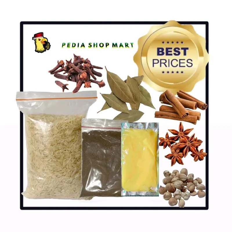 Paket Hemat Beras Basmati 1kg + Bumbu Kebuli Komplit Rempah Campur dan Margarine Masakan Instant Timur Tengah Arabian Food 0