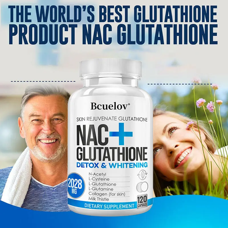 Bcuelov NAC L-Glutathione Dietary Capsule Supplement - 2028 mg per serving with Vitamin C - Milanese Thistle Extract - Supports redox and skin health, supports growth stimulation and cell repair 30 60 120 Capsules - TikTok Shop Philippines Bcuelov NAC L-Glutathione Dietary Capsule Supplement - 2028 mg per serving with Vitamin C - Milanese Thistle Extract - Supports redox and skin health, supports growth stimulation and cell repair 30 60 120 Capsules - TikTok Shop Philippines