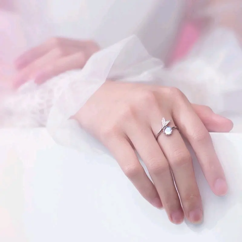 Cincin Desain Ekor Mermaid (Adjustable) Berlian Putri 4