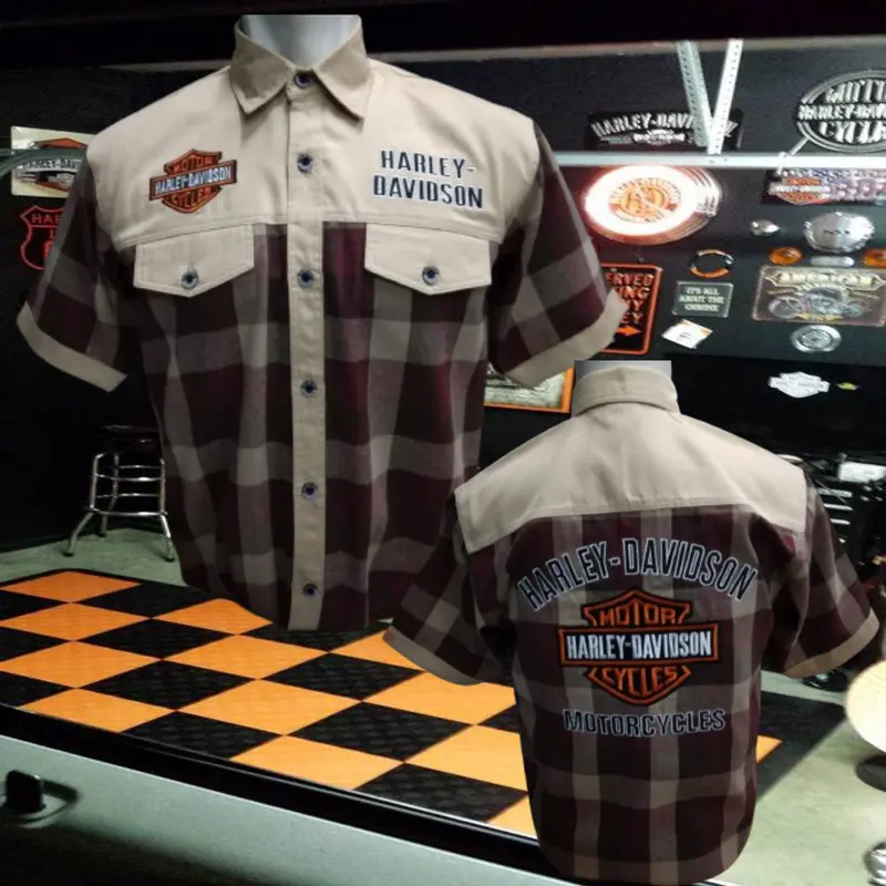 Kemeja Harley Davidson Hd Original Art1O45 Distro Casual Kancing 6