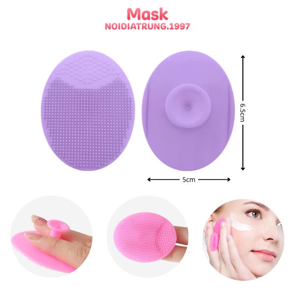 Miếng Rửa Mặt Silicon Mềm Mại, Rửa Mặt Dịu Nhẹ Làm Sạch Sâu Skincare