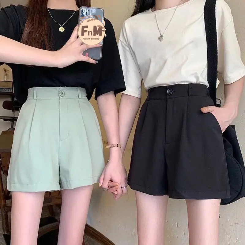 Celana Pendek Shorts pants Bahan Katun Tebal Belakang Karet Nyaman Hotpants Highwaist Wanita Korean pants Kantong kancing risleting pink fuschia