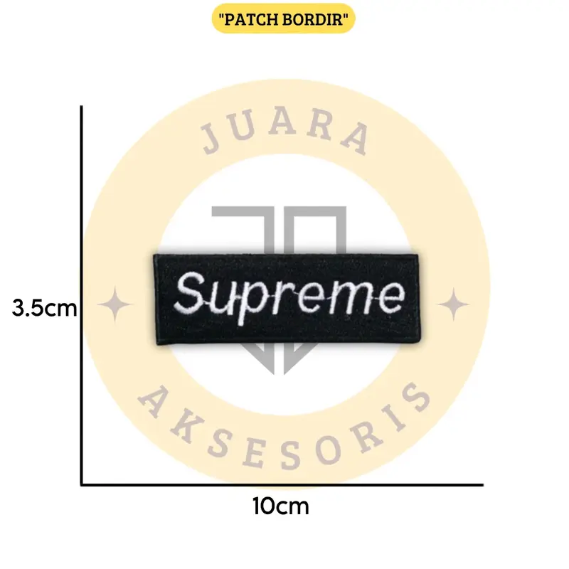 Patch Bordir Jahit Emblem Brand Populer Logo Iron Patch Aksesoris Emblem Bordir Patch 3