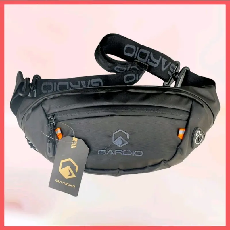 Tas Selempang Pria / Tas Waistbag Pinggang Cowok Anti Air Waterproof Premium Gardio - Cocok Untuk Aktivitas Harian Anda 8