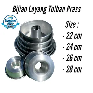 BIJIAN TULBAN PRESS  UKURAN 22cm 24cm 26cm 28cm