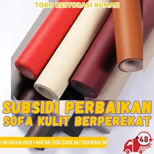 【toko restorasi rumah】Kulit Stiker Kulit Asli Perbaikan / SofaPerabot Kulit Perbaikan Diri PerekatPU Kulit Patch Stiker Perbaikan Sofa /Sticker Kulit Perbaikan Jok Motor /Sticker Kulit PU