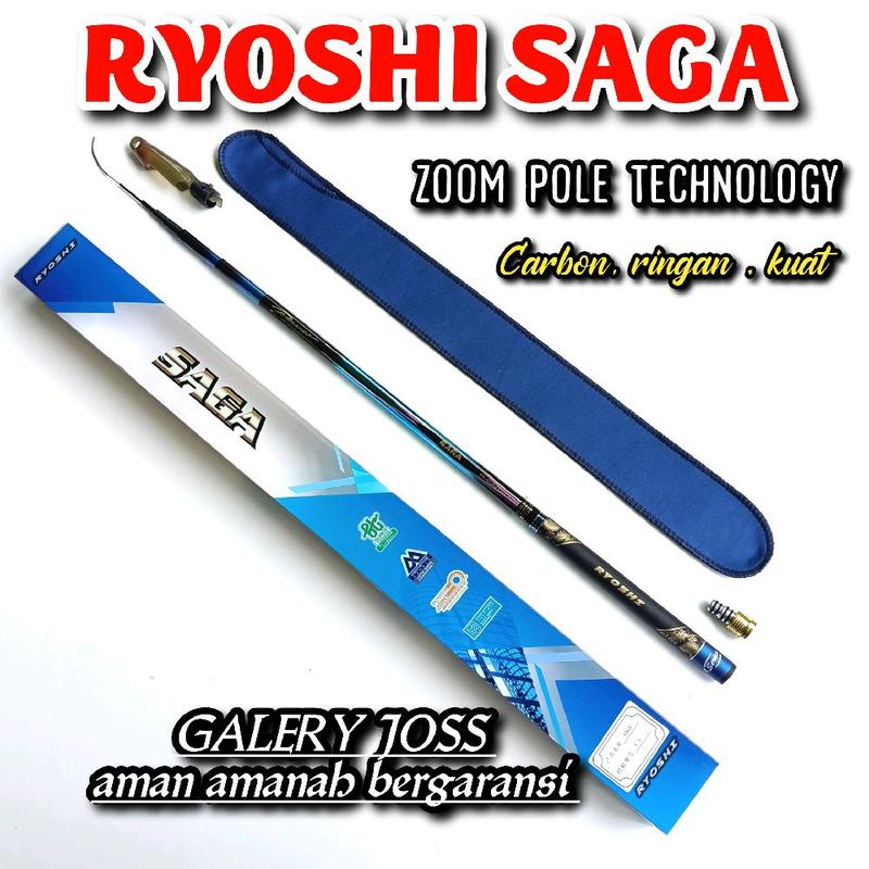 Tegek zoom Ryoshi saga 450 500 600 bahan carbon ringan kuat tegek japan Jig 0