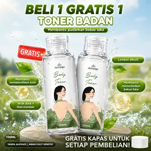2 TONER BADAN WHITENING BPOM GRATIS KAPAS NIACINAMIDE GLYCOLIC ACID