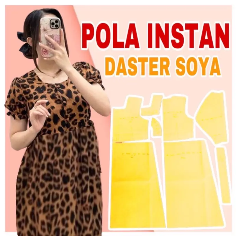 BISA COD - Pola instan daster soya - pola jahit daster - pola jiplak daster