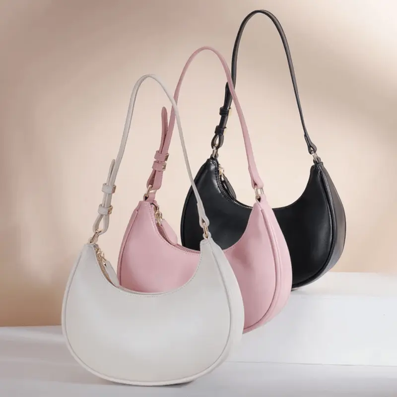Tas Selempang Wanita Korean Style Sling Bag Modern Simple & Elegant - Model Cewek Kulit