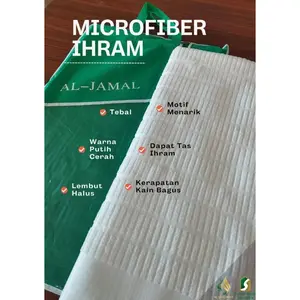 Terlaris 210324 Kain Ihram Pria Dewasa Kain Ihram Microfiber Kain Ihram Premium Sale