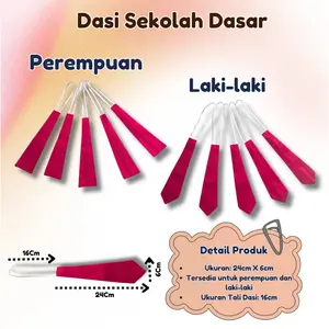 Dasi SD polos 26 cm perempuan laki-laki