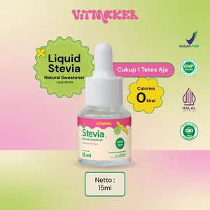 Vitmaker Liquid Stevia pemanis alami Pengganti Gula HALAL dan BPOM