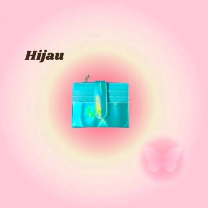 Dompet Kartu Lipat Mini Hologram Wanita Kulit - Model Terbaru 5