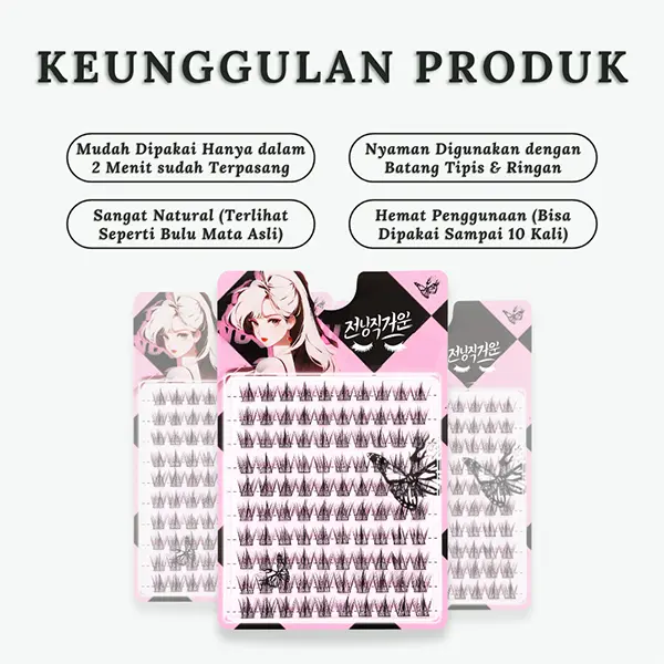 (BEST SELLER) A08RamadanRussian Look Bulu Mata Palsu -Riasan MataEvelash BulumataEyelash Extension 7