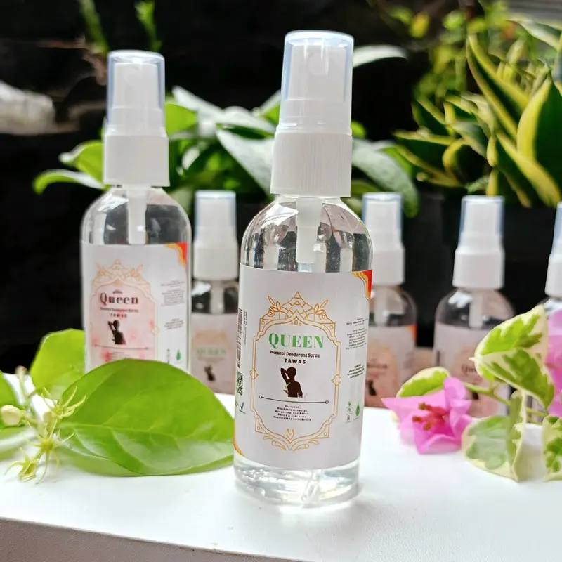 DEODORANT TAWAS SPRAY NATURAL 1 Botol Queen (60ml) 2