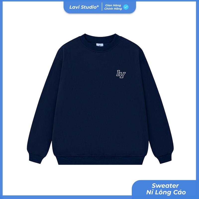 Áo Sweater Nỉ Lông Cáo Lavi Studio Unisex Nam Nữ Local Brand Monogram