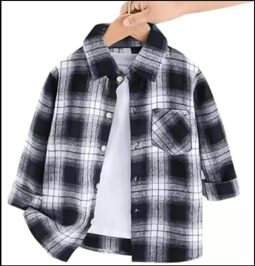 kemeja flanel anak baju kemeja anak lengan panjang baju anak laki-laki terbaru 1-10 tahun kemeja anak laki-laki termurah model lebaran