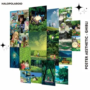 [HALOPOLAROID] Poster Aesthetic GHIBLI 18 Pcs Hiasan Estetik Dinding Wall Decor Aesthetic - Halo 11