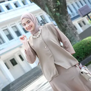 Mybamus Devara Vest Outer Wanita Vest Kerja Wanita Atasan Rompi Wanita Oversize