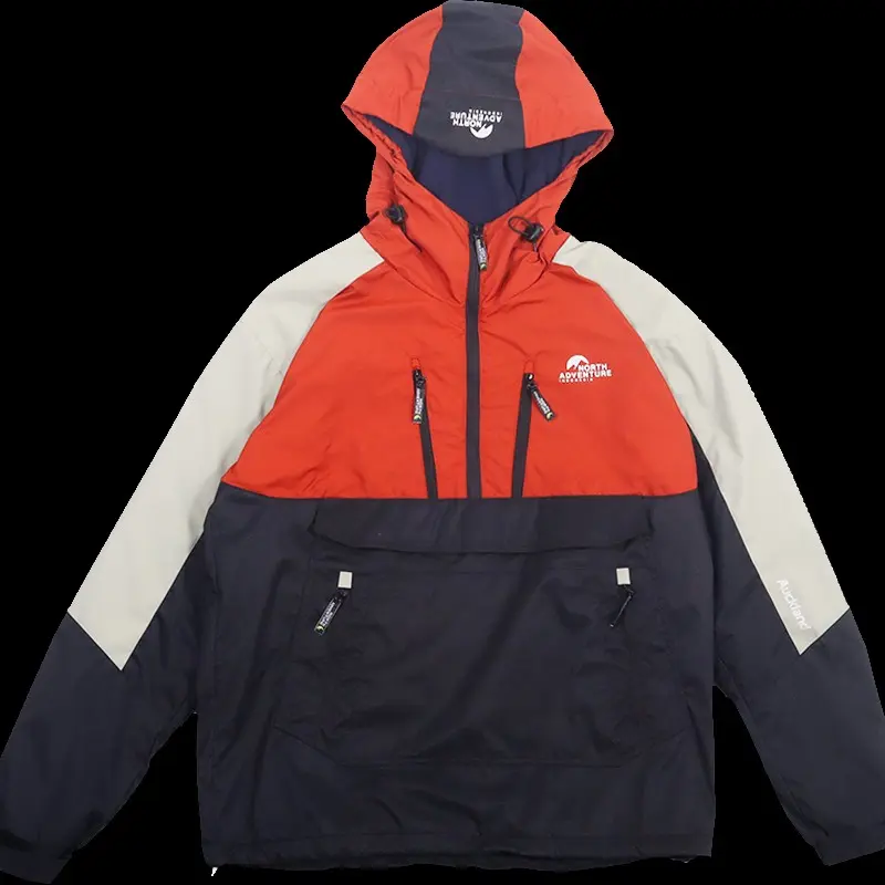 Jaket windbreaker tahan angin Windproof Auckland north adevnture Unisex Outdoor Waterproof Casual Outer Parasut Zipper Kerja Merah Nyaman Keren Motor Parka Distro Motif Semi Semi gus jaket  almamater 4