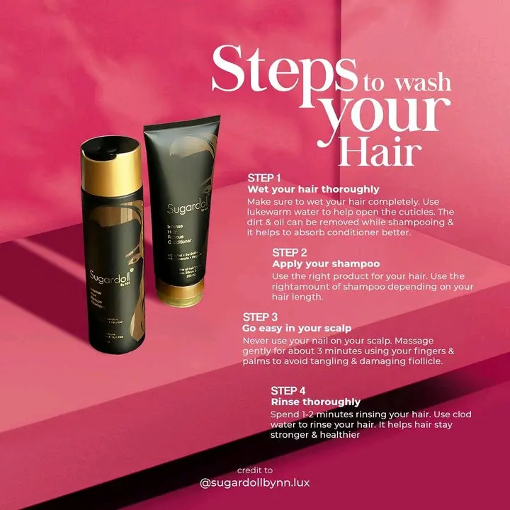 SUGARDOLL Shampoo Set, Tonic, Frizz Me Not Serum | Hair Growth | Combats Hairloss | FREE of Silicone/SLS/SLES/PARABEN