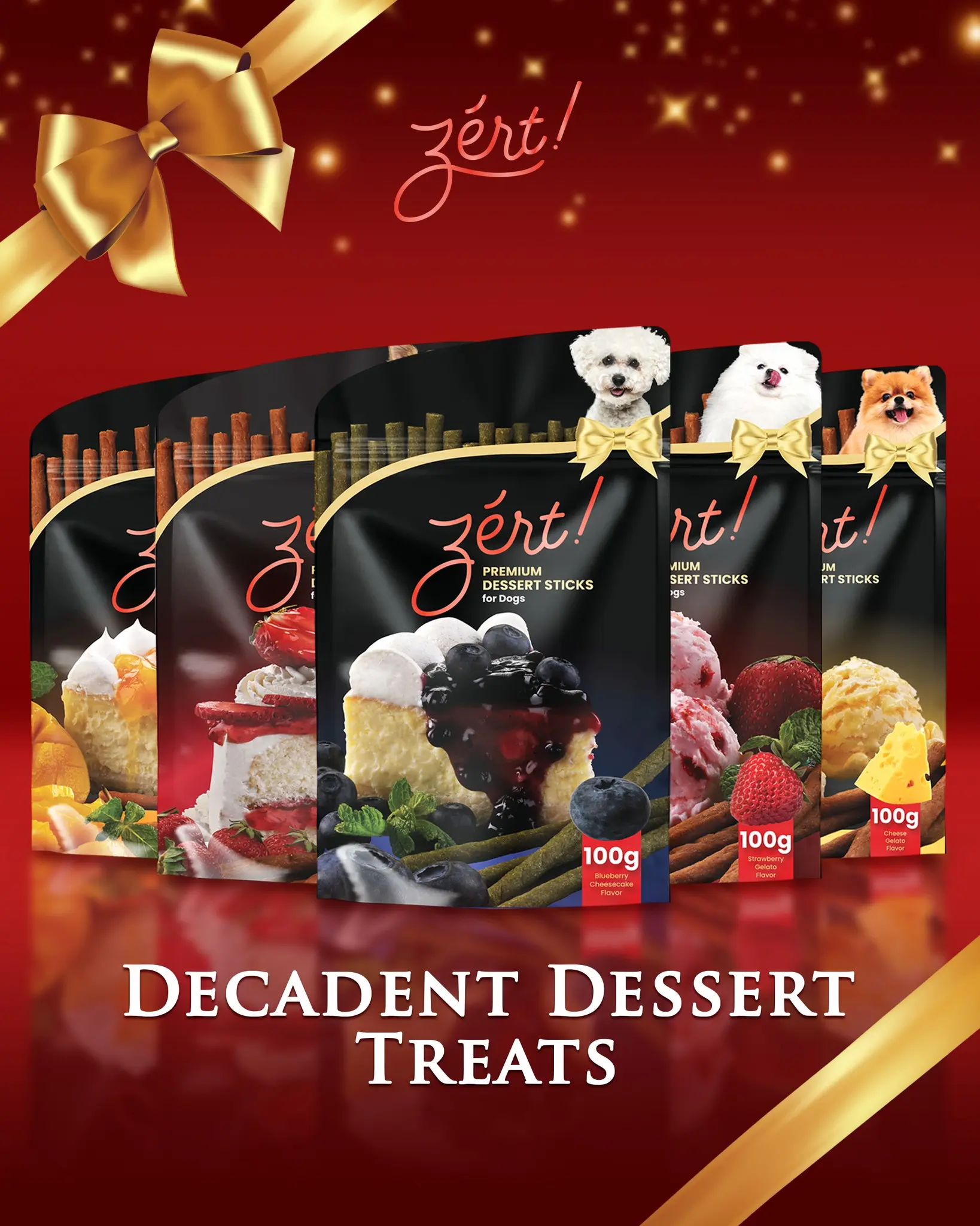 ZERT Premium Dessert Sticks for Dogs 100G