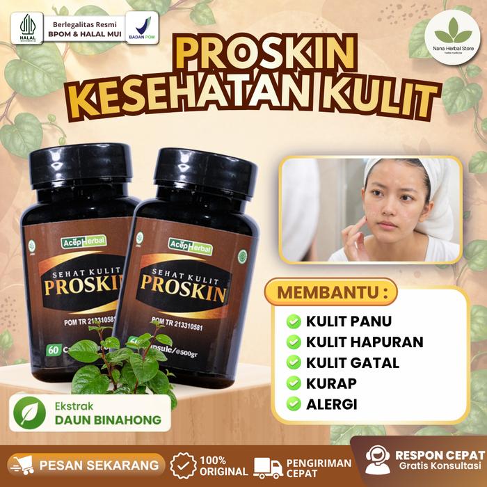 Gambar Penghilang Bercak Putih Di Wajah Dan Badan Balas Bogo Hapuran Kurap Jamur Di Kulit Dengan Sehat Kulit Proskin  60 Kapsul PALING DIREKOMENDASIKAN Tapi Reaksi Tiap Orang Berbeda dari Nana Herb Store Kota Administrasi Jakarta Barat Tokopedia