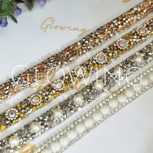 (PER BARIS) diamond tikar kristal acak setrika per 1 BARIS