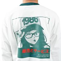 Gambar AUTOMOTIVE GIRL CLUB OF 1986 LONG SLEEVE T-SHIRT / Kaos Retro Vintage FOREST GREEN WHITE - M dari Club of 1986 Kota Bandung 5 Tokopedia
