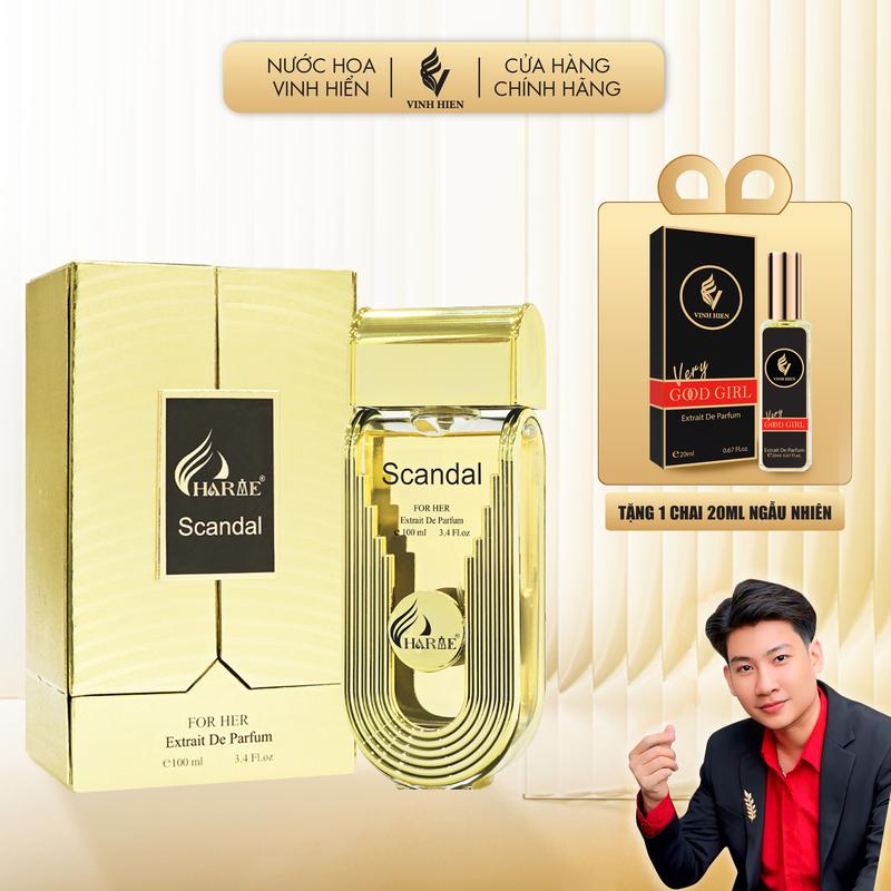 Nước Hoa CHARME SCANDAL 100ML - Tặng Kèm 1 Chai 20ml - Cosmetic Xịt Thơm Women - H R V E