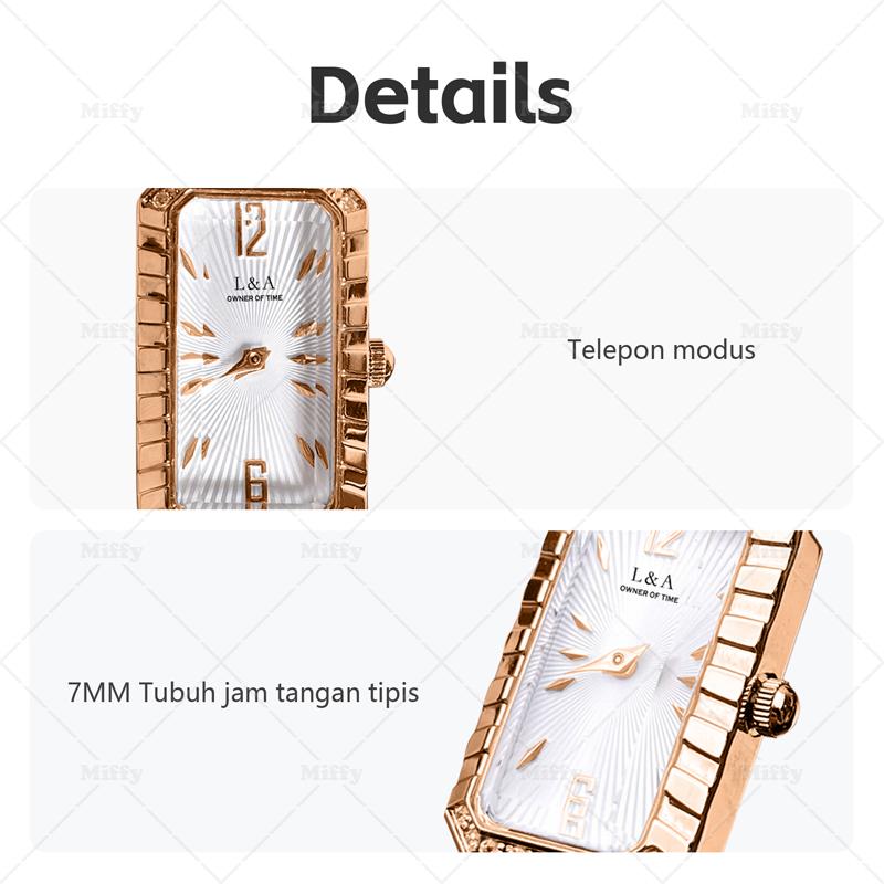 Miffy - Jam Tangan Wanita Kecil Elegan Jam Tangan Analog Akses Diamond Fashion Watch 7