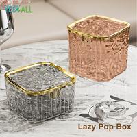 Gambar YESALL Kotak Penyimpanan Tekan Otomatis - Kotak Meja Transparan Estetik Tutup Tekan Rak Organizer Kosmetik / Alat Tulis / Aksesoris - Amber Emas Normal dari YESALL_NEW Kota Administrasi Jakarta Barat 1 Tokopedia