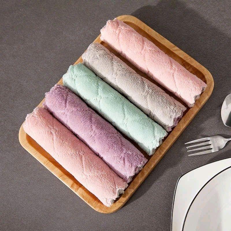 Khăn Lau Bếp 2 Mặt Đa Năng Dày Dặn Thấm Nước - Lau Bát Đĩa, Bàn Ghế , Đồ Dùng , Bếp 4