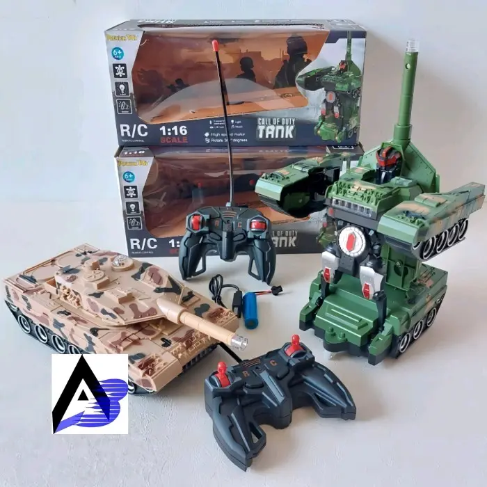 RC Tank Jadi Robot Transformers Remote Control - Mainan Mobil Remot - TANK FORCE Anak Cowok 0