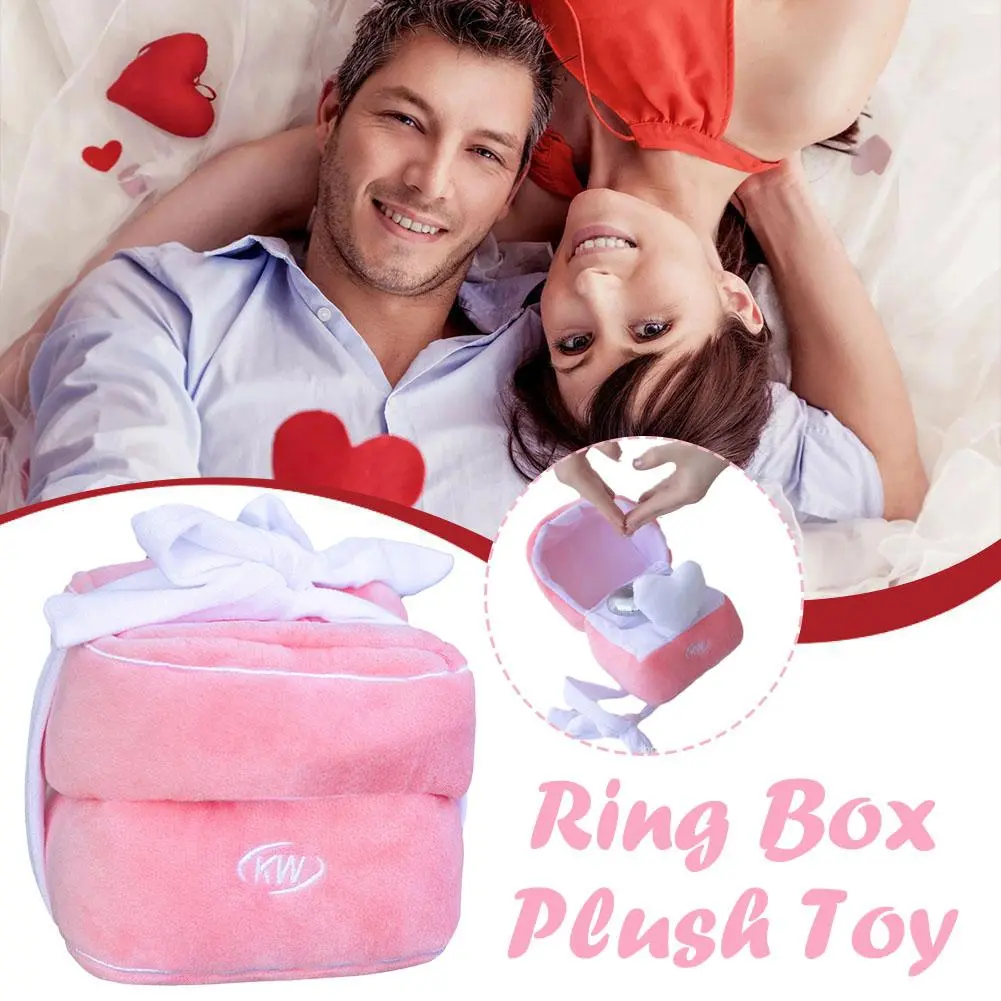Valentine's Day Gift Winter Confession Plush Cloth Large Ring Gift Box Match Heaven Love Doll Proposal Props