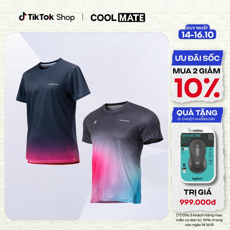 Combo 2 Áo Thun Nam Chạy Bộ Graphic siêu nhẹ thoáng khí - Coolmate